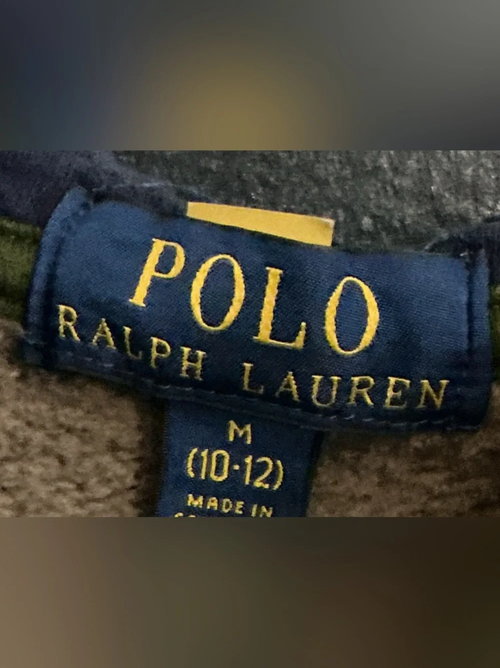 Authentic Polo Ralph Lauren signature designer boys camouflage sweatsuit set M